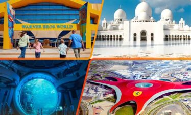 abu dhabi mosque ferrari world joyland park sea view