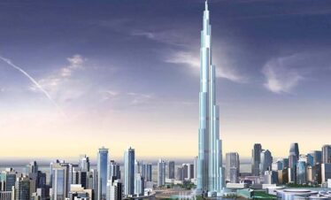 View of Burj Khalifa from downtown